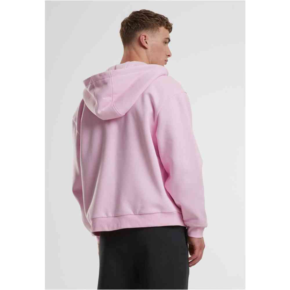 Urban Classics - Fluffy Kapuzenpullover mit Reißverschluss - Rosa